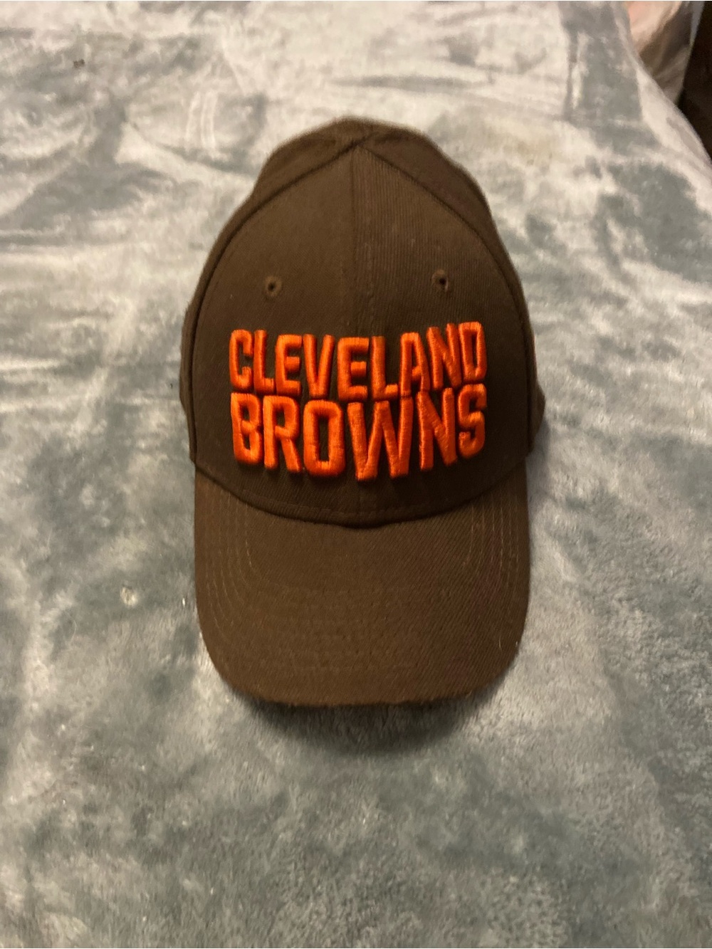 New Era Brown Hat with Orange 'Cleveland Browns' Embroidery